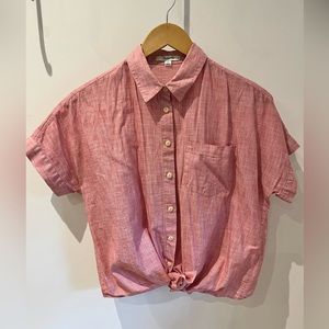 Madewell 100% cotton button up End on End, small